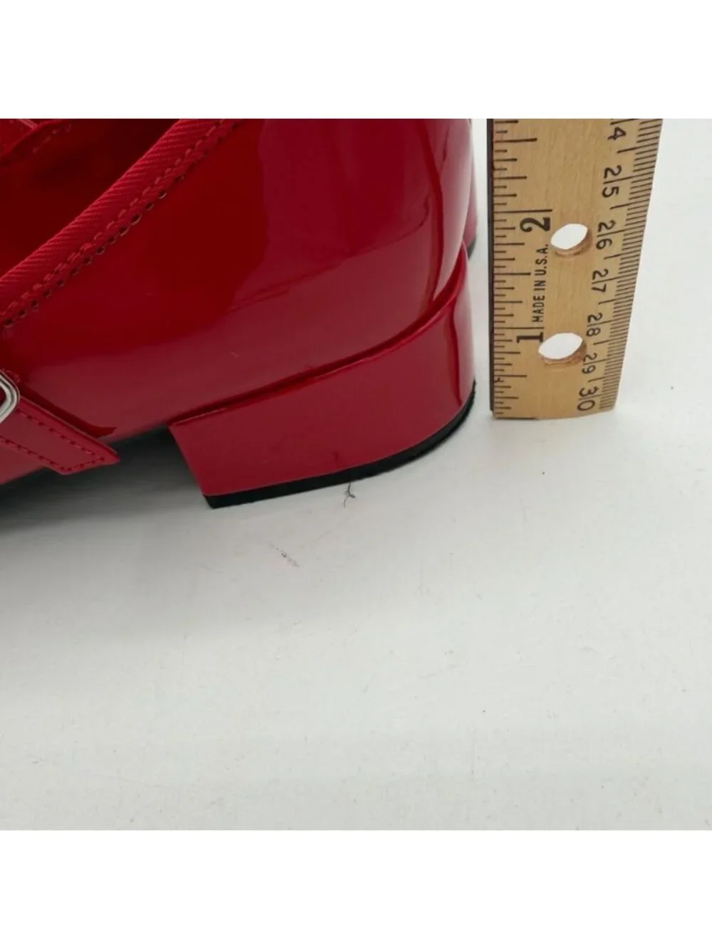 Madden Girl Tutuu block-heel Mary Jane flats red patent finish size 7.5M - Picture 9 of 9